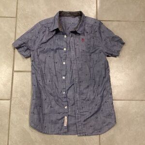 Original Penguin Blue Casual Button Down Shirt